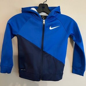 Nike Blue Two-Tone Zip-Up Sweatshirt